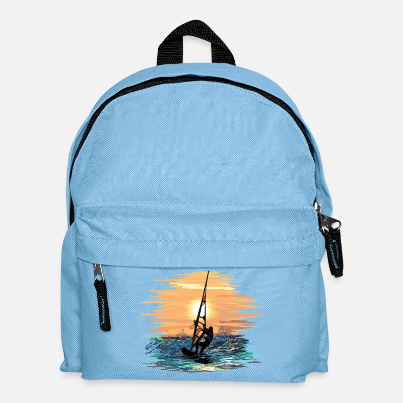 Windsurfing - Kinder Rucksack - Hellblau