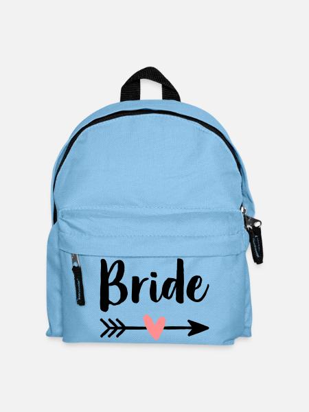 Bride Amor Pfeil Junggesellenabschied Geschenk - Kinder Rucksack - Hellblau