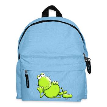 Funny Dreamy Frog - Kids' Backpack - light blue - Front