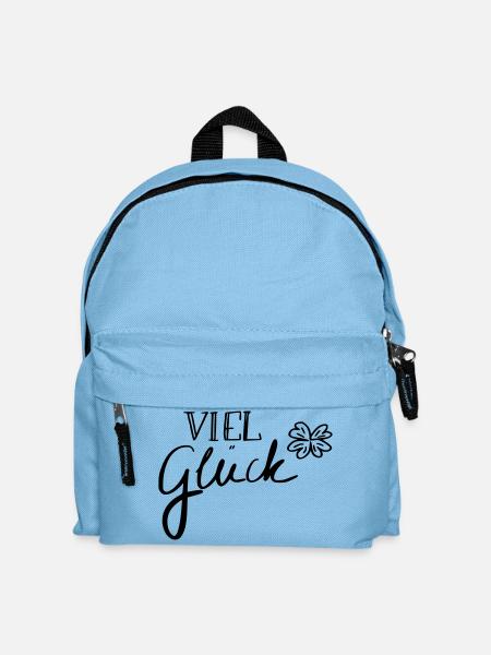 Viel Glück - Kinder Rucksack - Hellblau