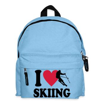 Ski - Kinder Rucksack - Hellblau - Vorne