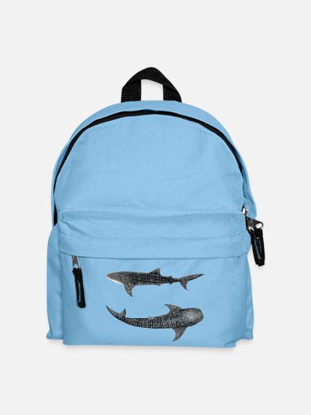 Walhai (Rhincodon typus) - Kinder Rucksack - Hellblau