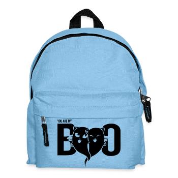 Cat Ghost - You are my boo - Heart - Halloween - Kinder Rucksack - Hellblau - Vorne