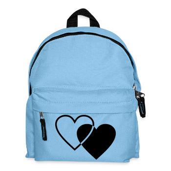 Two hearts - Kids' Backpack - light blue - Front