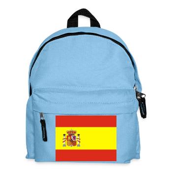 Spanische Flagge - Kinder Rucksack - Hellblau - Vorne
