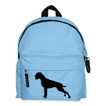 Boxer Stand silhouette - Kinder Rucksack - Hellblau - Vorne