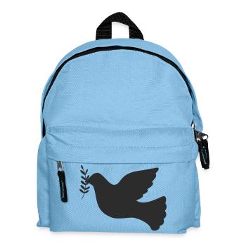 Peace Dove Peace Symbol - Kids' Backpack - light blue - Front