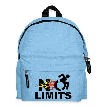 Keine Einschränkungen für diesen Rollstuhlfahrer * - Kinder Rucksack - Hellblau - Vorne