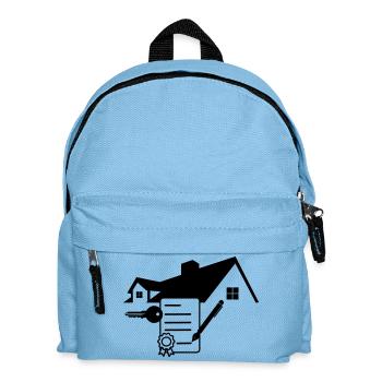 Sign house contract 1 - Kids' Backpack - light blue - Front