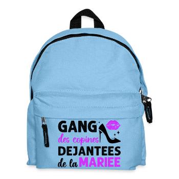 Gang des copines de la mariée humour EVJF cadeau. - Sac à dos Enfant - bleu clair - Devant