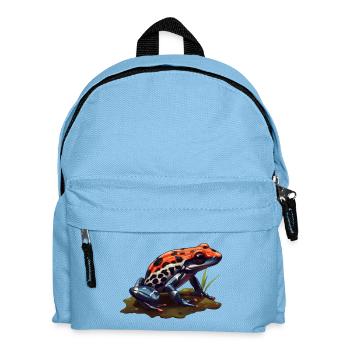 Cute strawberry frog in blue and red - Kids' Backpack - light blue - Front