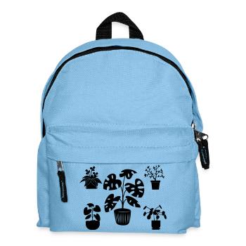 Plantes d’intérieur cinq - Sac à dos Enfant - bleu clair - Devant