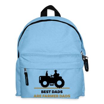 Landmaschinen Bauer Statement Traktor Bauernhof - Kinder Rucksack - Hellblau - Vorne