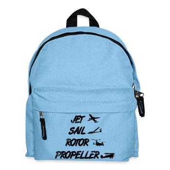 Airplane Enthusiast - Kids' Backpack - light blue - Front