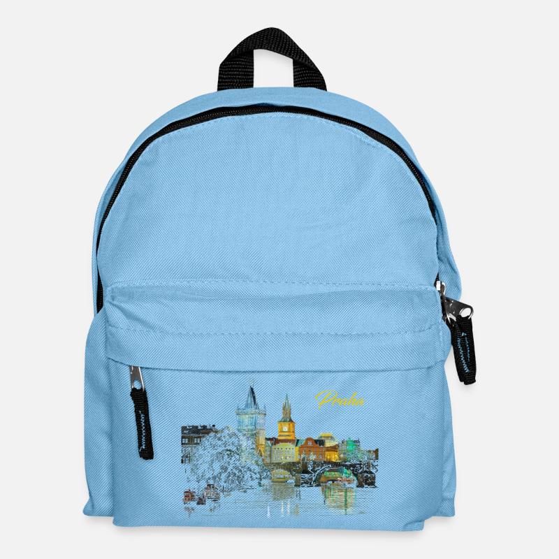 Prag - Kinder Rucksack - Hellblau