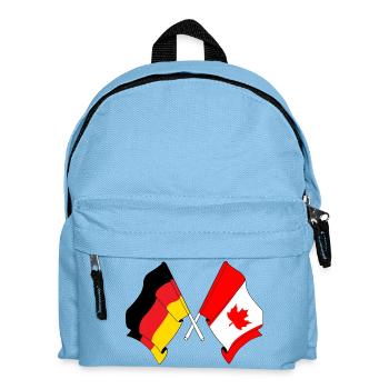 Flag of Germany and flag Canada - Kids' Backpack - light blue - Front