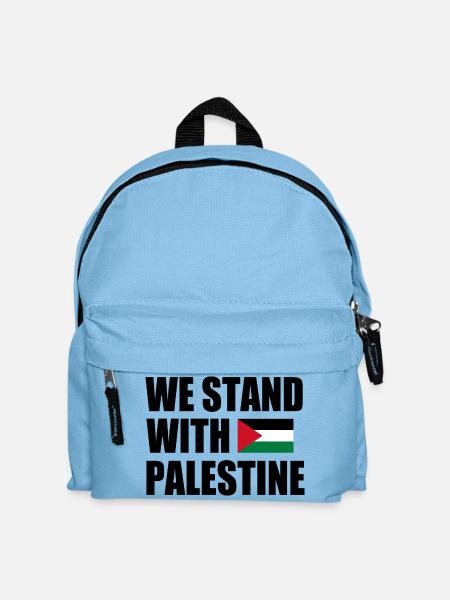 We stand with palestine - Kinder Rucksack - Hellblau