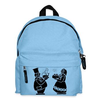 leckerer Braten - Kinder Rucksack - Hellblau - Vorne