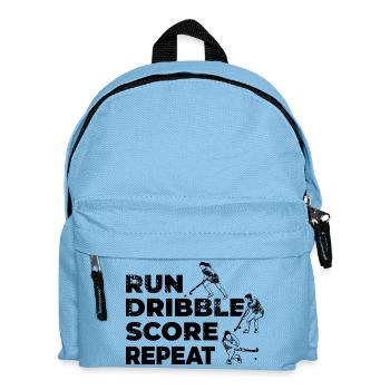 Run Dribble Score Repeat - Kinder Rucksack - Hellblau - Vorne