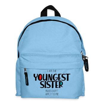 Jüngste Schwester - Kinder Rucksack - Hellblau - Vorne