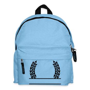 Getreidekranz Namensbanner - Kinder Rucksack - Hellblau - Vorne