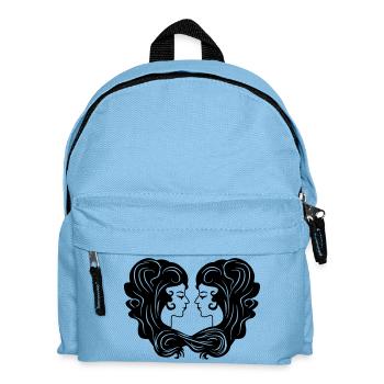 Sternzeichen-Bild Zwillinge - Kinder Rucksack - Hellblau - Vorne