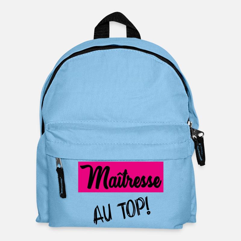 MERCI MAÎTRESSE - Sac à dos Enfant - bleu clair