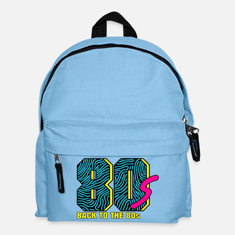 Back to the 80s - Kinder Rucksack - Hellblau