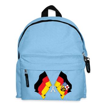 Flag Germany, Saarland crossed - Kids' Backpack - light blue - Front