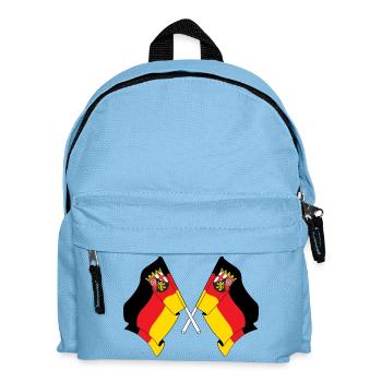 Deux drapeaux de la Rhénanie palz - Sac à dos Enfant - bleu clair - Devant
