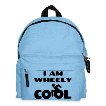 I'm wheely cool. Wheelchair humor * - Kids' Backpack - light blue - Front