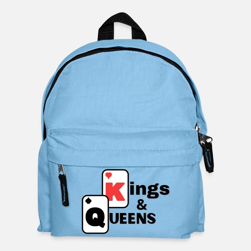 Karten, Poker, Kartenspiele - Kinder Rucksack - Hellblau
