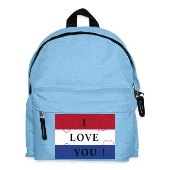 Holland / Netherlands / Pays-Bas Flag / Drapeau - Kids' Backpack - light blue - Front