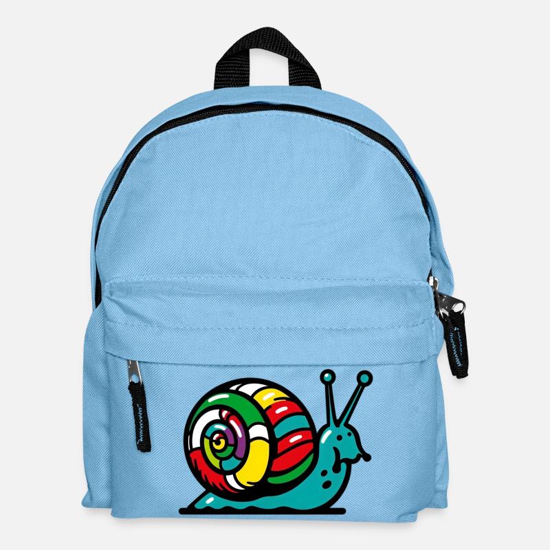 Escargot - Sac à dos Enfant - bleu clair