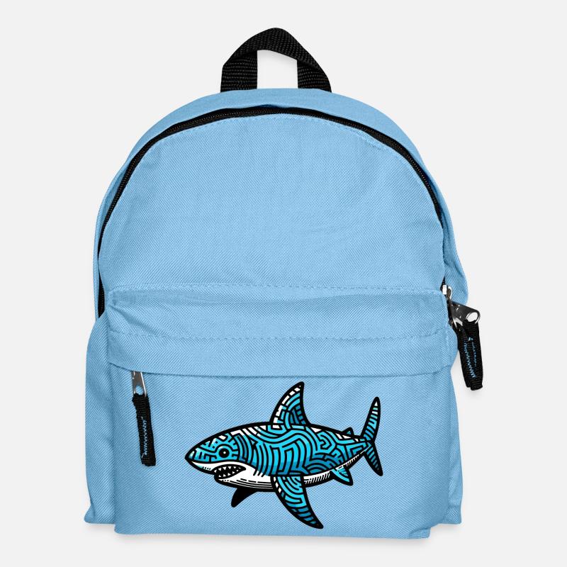 Hai - Kinder Rucksack - Hellblau