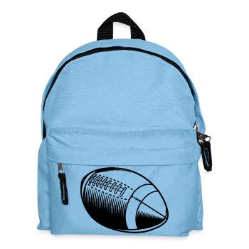 Illustration de football américain - Sac à dos Enfant - bleu clair - Devant