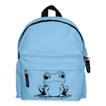 Frosch Umrisse - Kinder Rucksack - Hellblau - Vorne