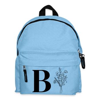 Minimalist flowers - Kids' Backpack - light blue - Front
