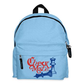 Check Mate Statement - Kids' Backpack - light blue - Front