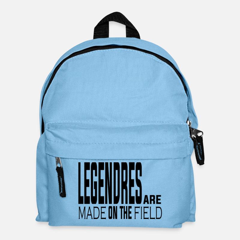 Legendres entstehen auf dem Spielfeld - Kinder Rucksack - Hellblau
