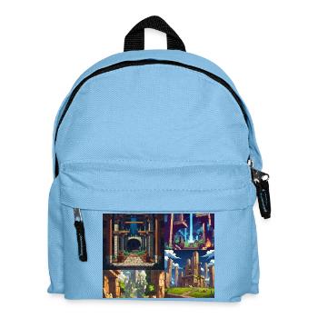 Nur noch eine Ebene - Kinder Rucksack - Hellblau - Vorne