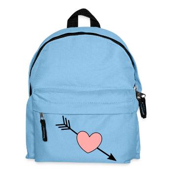 Herz rosa rot Herz pink Geschenk Valentinstag - Kinder Rucksack - Hellblau - Vorne