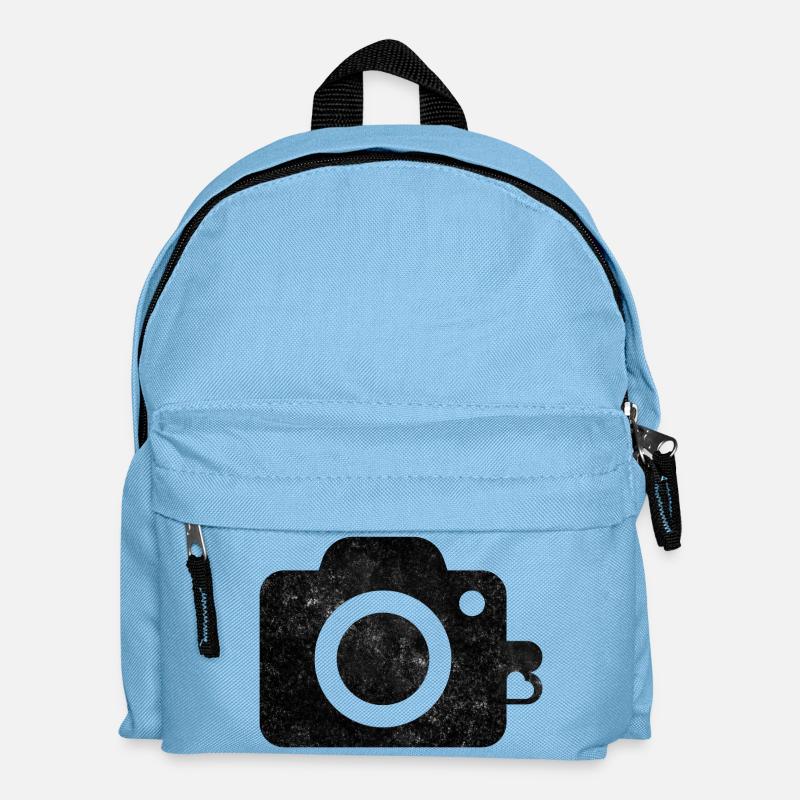 Cam logo design - Kinder Rucksack - Hellblau