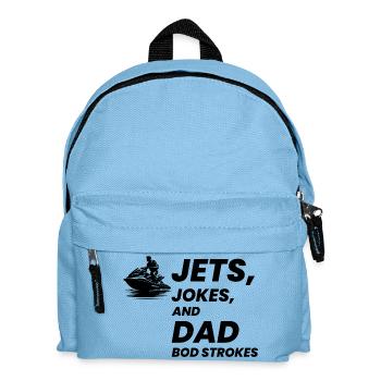 Funny Jet Ski Dad Bod Summer  - Kids' Backpack - light blue - Front