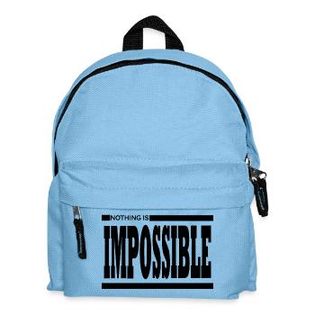 NOTHING IS IMPOSSIBLE - Sac à dos Enfant - bleu clair - Devant