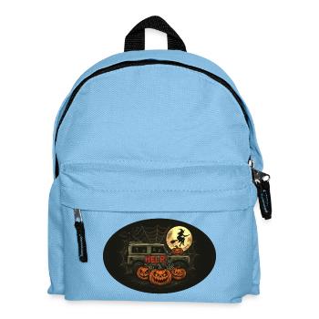 Halloween Defender with Pumpkins and Witch - Kids' Backpack - light blue - Front
