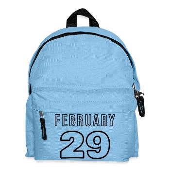 29. Februar - Kinder Rucksack - Hellblau - Vorne