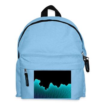 Neon Coral Wall - Kids' Backpack - light blue - Front