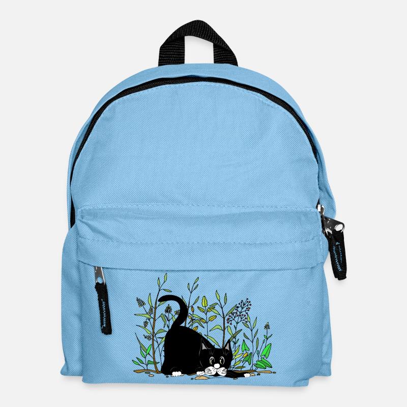 Katze - Kinder Rucksack - Hellblau