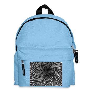 Tourbillon noir et blanc - Sac à dos Enfant - bleu clair - Devant